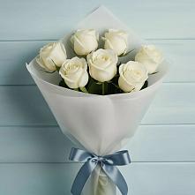 Букет 7 Белых роз Эдлесс Лав #REPLACE_PRED# Мезени