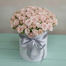 Цветочная композиция из Розы в шляпной коробке #REPLACE_PRED# Мезени