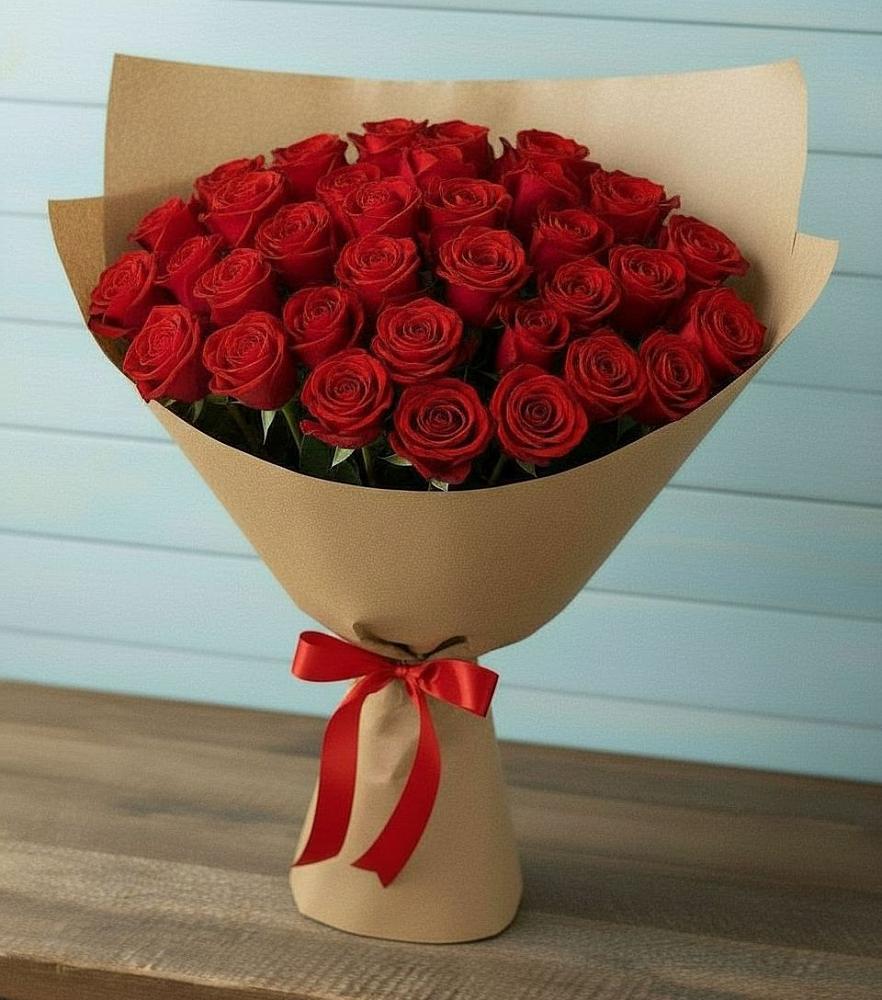 Букет Красные розы Милано в Мезени