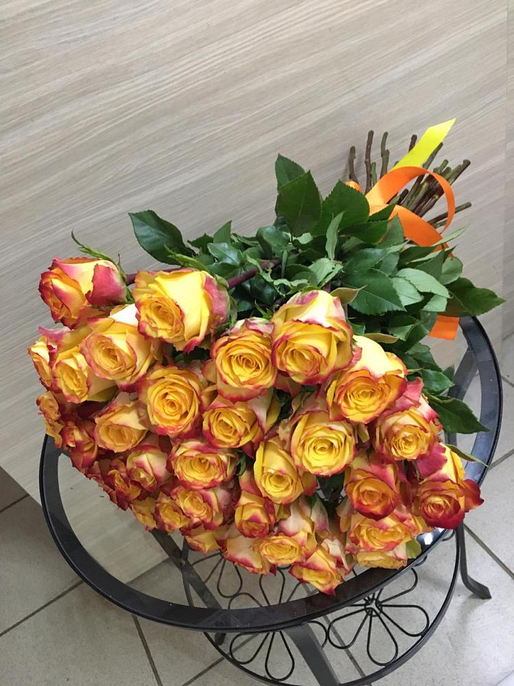 Букет Желтые розы в Мезени