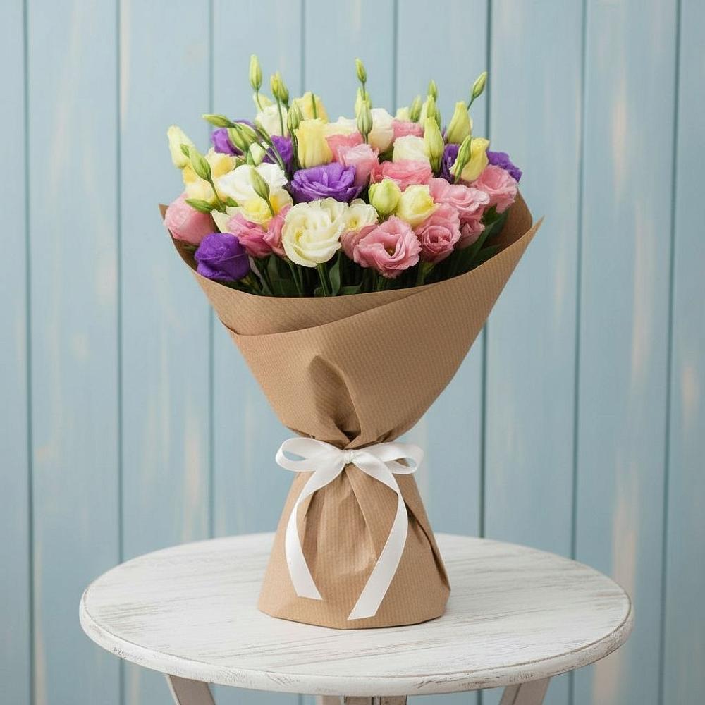 Букет цветов из: Лизиантусы в Мезени