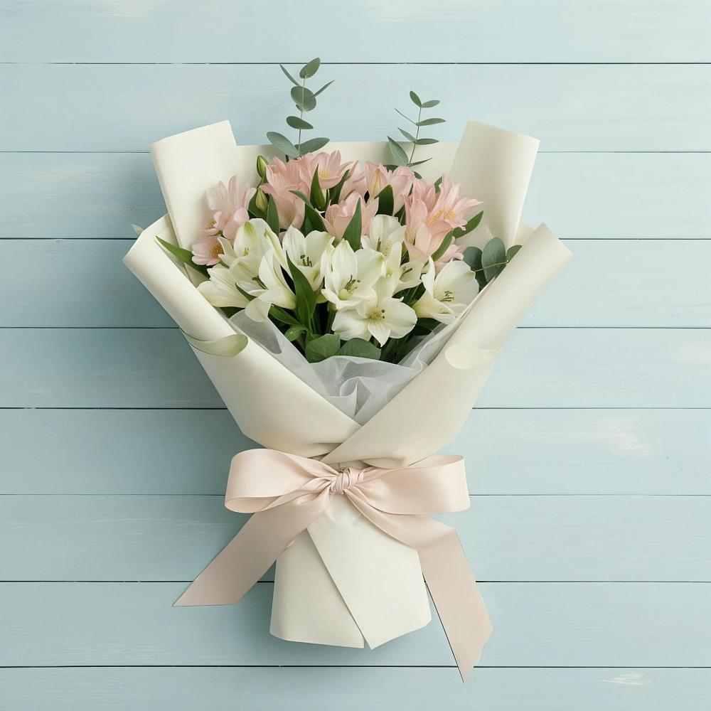 Букет цветов из: Альстромерии в Мезени