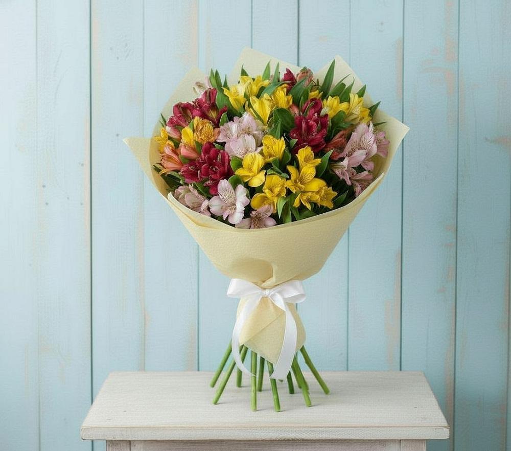 Букет цветов из: Альстромерии в Мезени