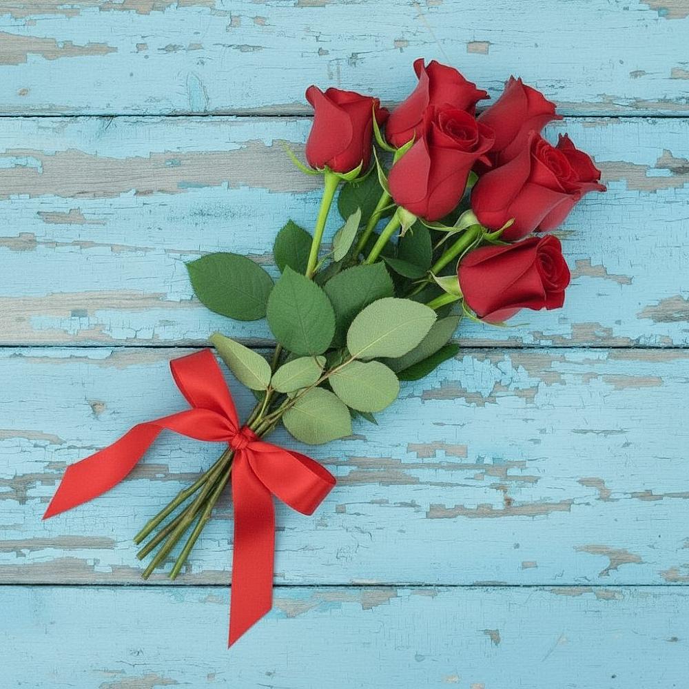 Букет Красные розы в Мезени