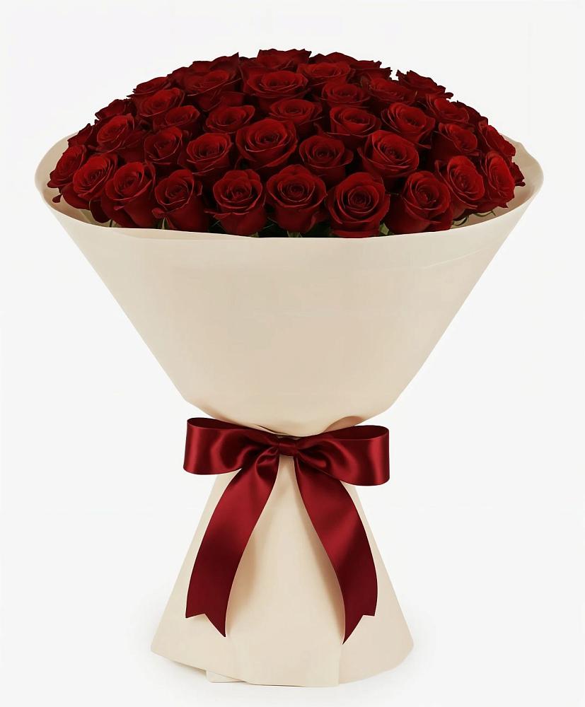 Букет 101 Бордовая роза Блэк Бакарра в Мезени