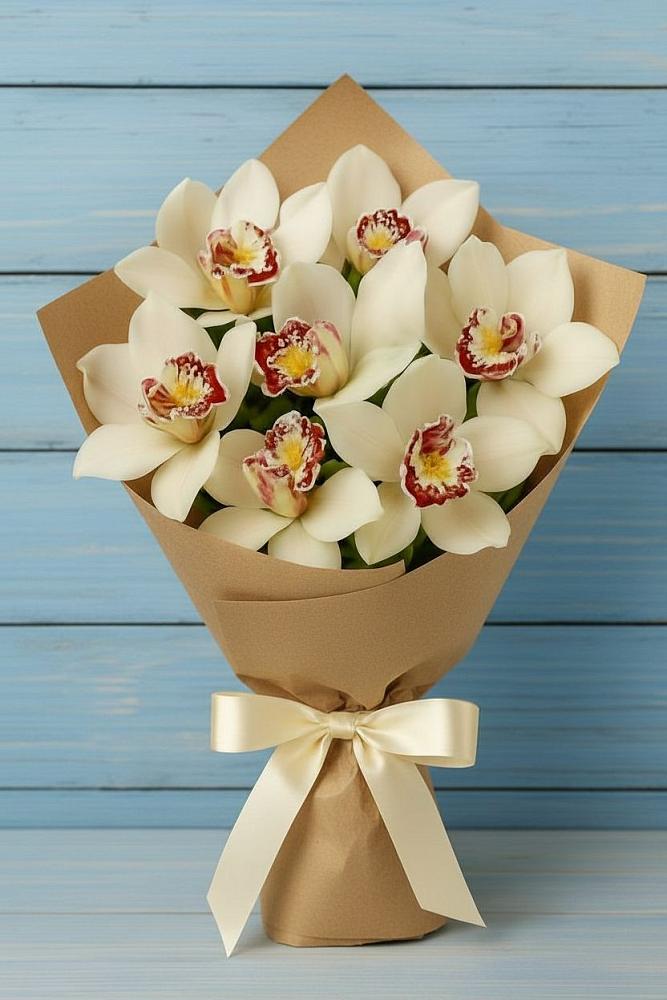 Букет цветов из: Орхидеи и Розы в Мезени