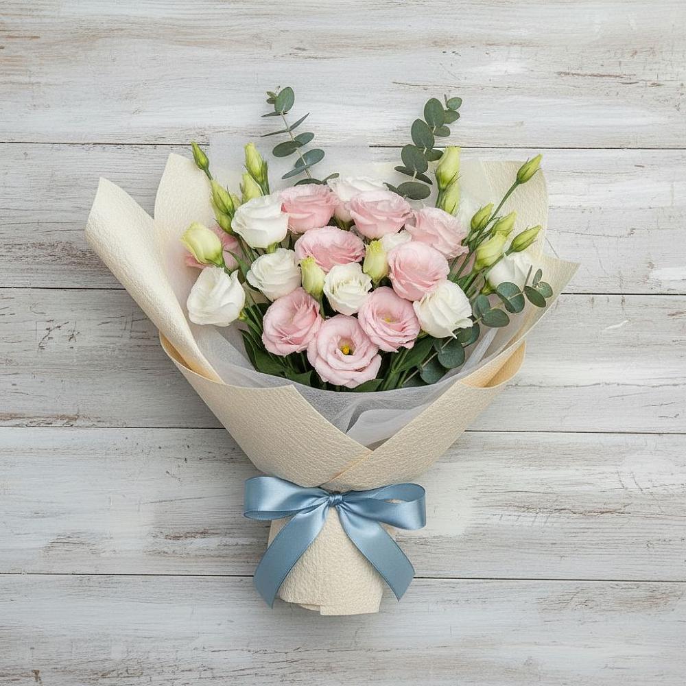 Букет цветов из: Лизиантусы в Мезени